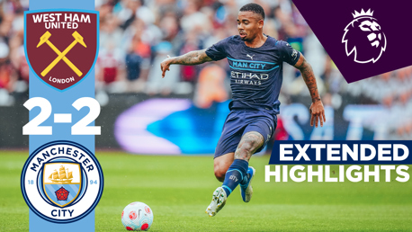 West Ham 2-2 City: Extended highlights