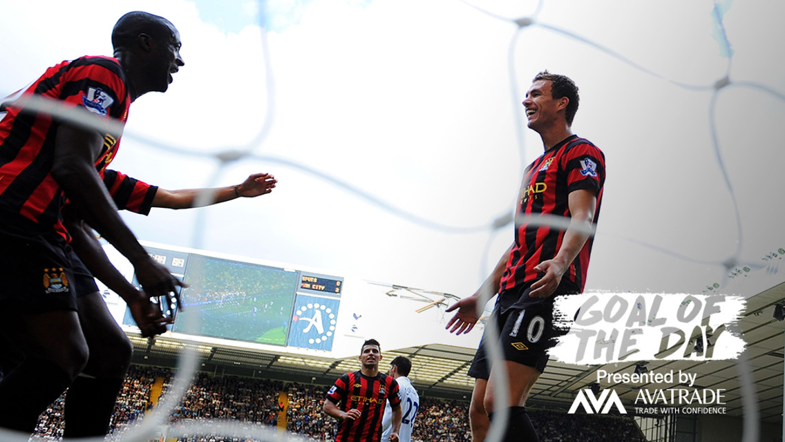 SPUR US ON: Edin Dzeko spurs City on against Spurs