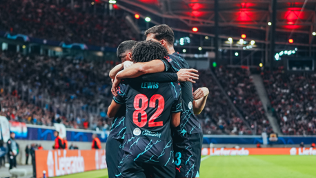 GROUP HUG: Foden feels the love!