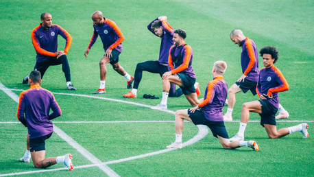 STRETCH: Limbering up for Lyon.