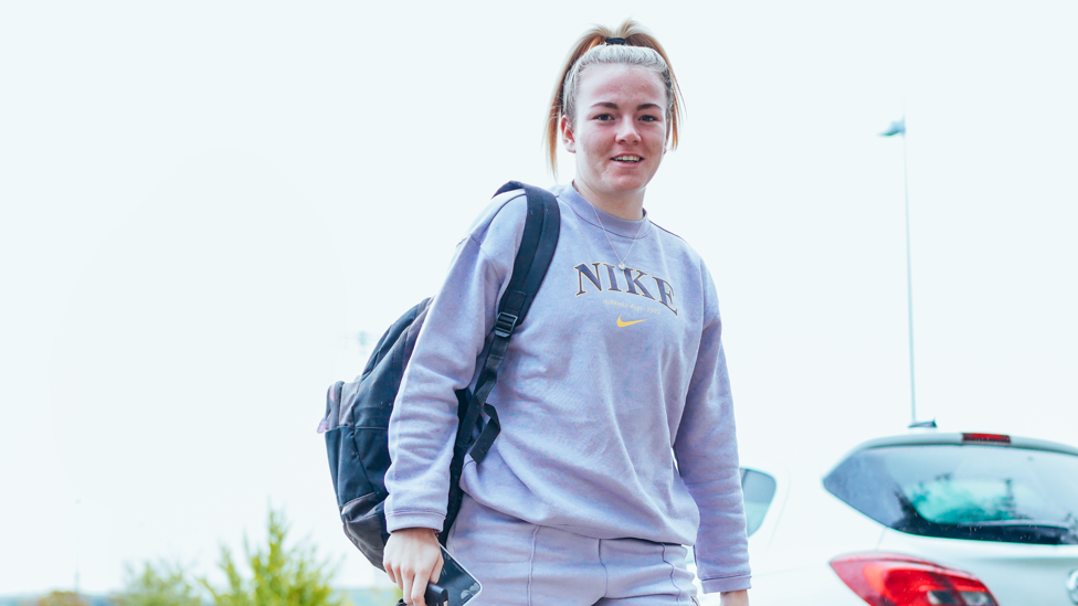 WELCOME BACK! : Lauren Hemp returns for pre-season training. 