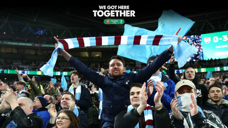 WEMBLEY FAN WALL: For the second year running, a special photo wall of fans will be created in the dressing room at the Carabao Cup Final...