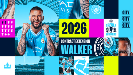Kyle Walker signs contract extension with City
