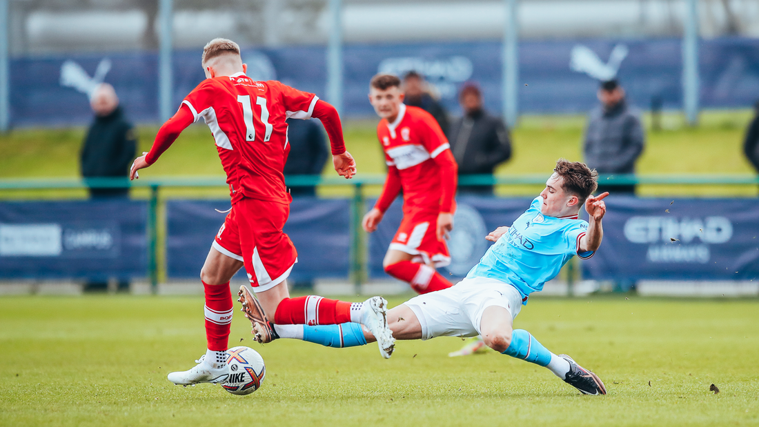 GETTING WRIGHT INTO IT: Jacob Wright setting the tempo with a crunching tackle