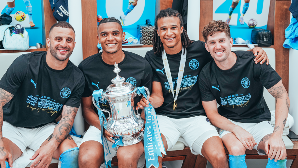 ROCK SOLID : What a back four!