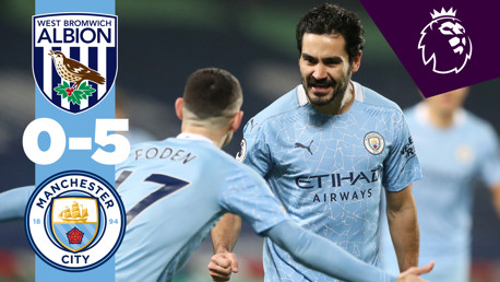 West Brom 0-5 City: resumen breve