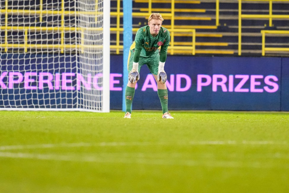 NO ENTRY: Spike Brits made a series of fine saves 