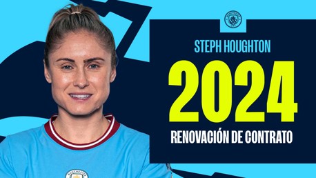Houghton renueva su contrato una temporada más con el Manchester City