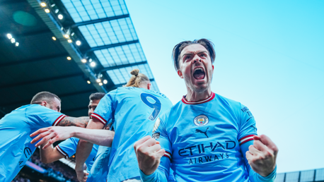 ROAR: Grealish enjoyed that one!
