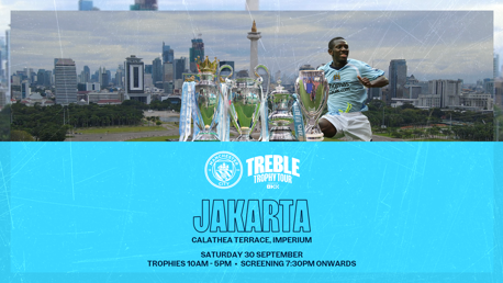 Treble Trophy Tour heads to Jakarta
