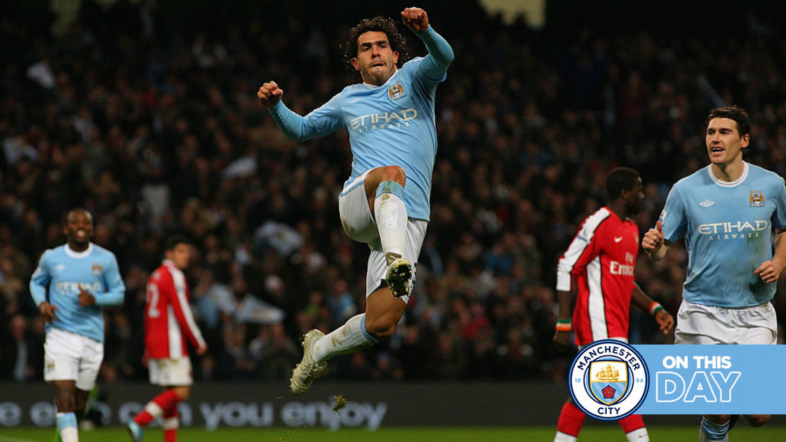 On this Day: Tevez and SWP shoot down Gunners, Stanway at the double