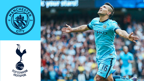 Sergio Agüero: cuatro goles al Tottenham