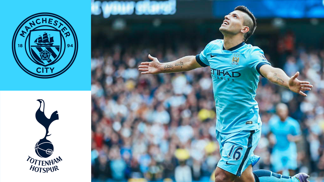 Sergio Agüero: cuatro goles al Tottenham
