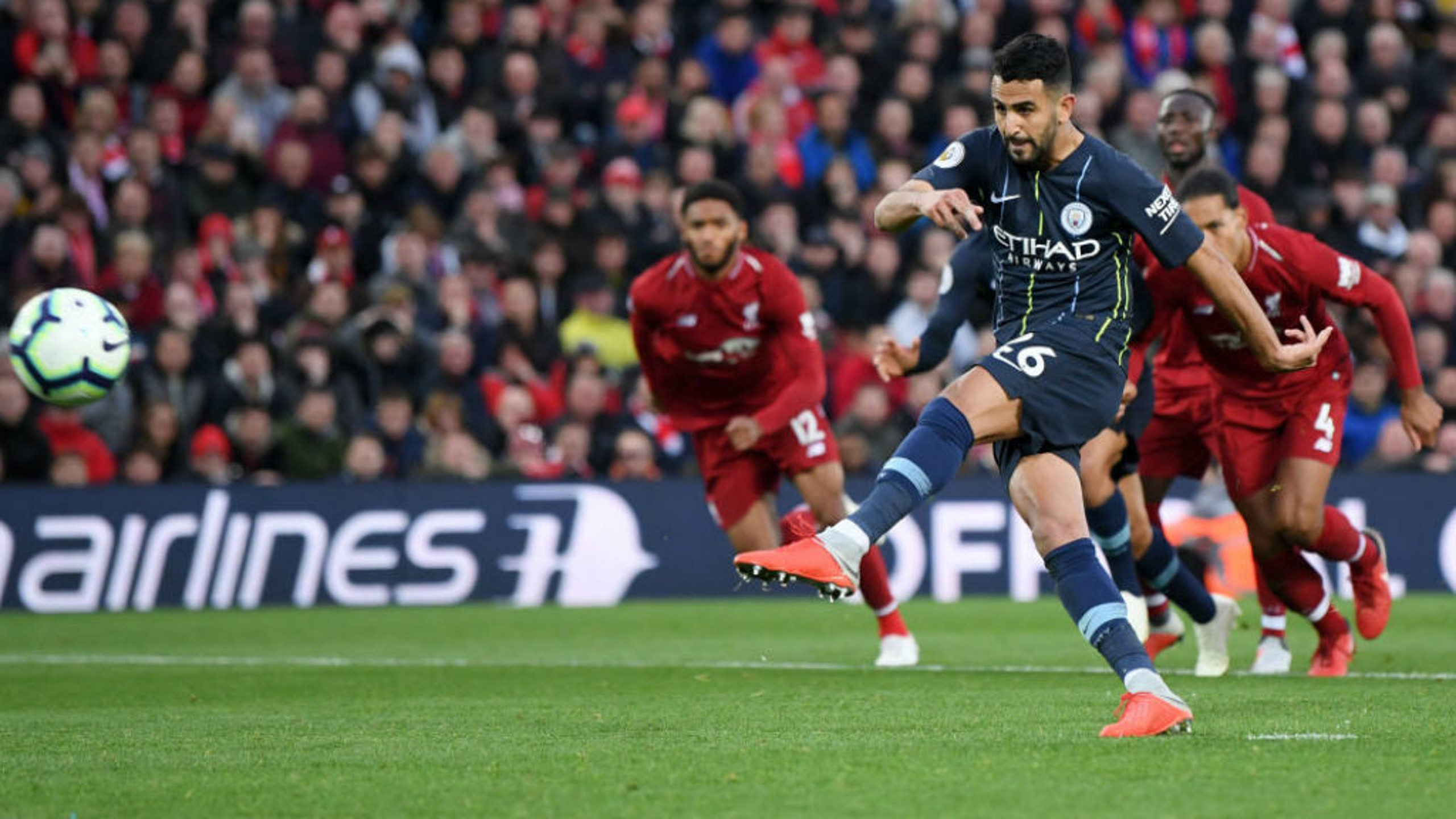 AGONY: Riyad Mahrez is off target with our 87th minute penlaty