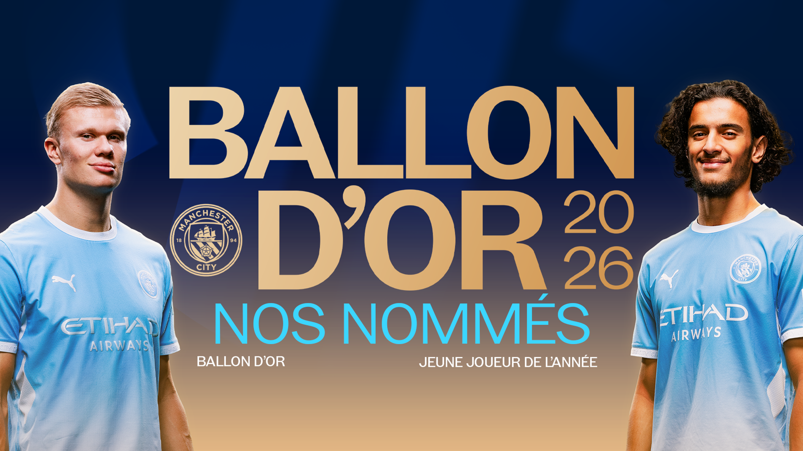 Haaland et Bouaddi en lice lors de la cérémonie du Ballon d'Or 2026
