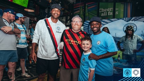 Lescott and Wright-Phillips visit Atlanta OSC branch event