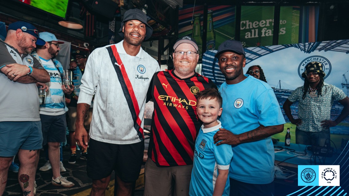 Lescott and Wright-Phillips visit Atlanta OSC branch event