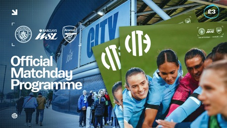City v Arsenal programme: Miedema interview and Fowler photoshoot