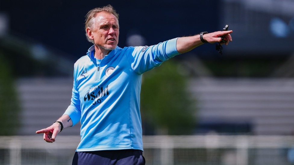 POINTING THE WAY : The boss directing things