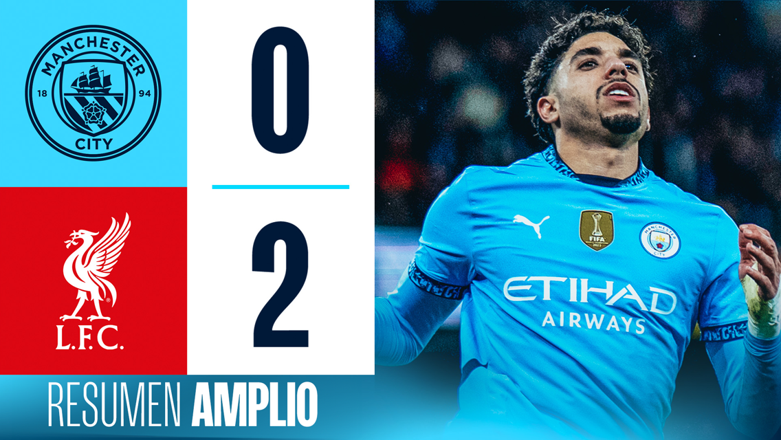 City 0-2 Liverpool: resumen amplio