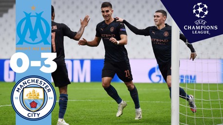 Marsella 0-3 City: resumen
