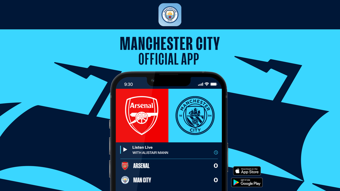 How to follow Arsenal v City on our official app