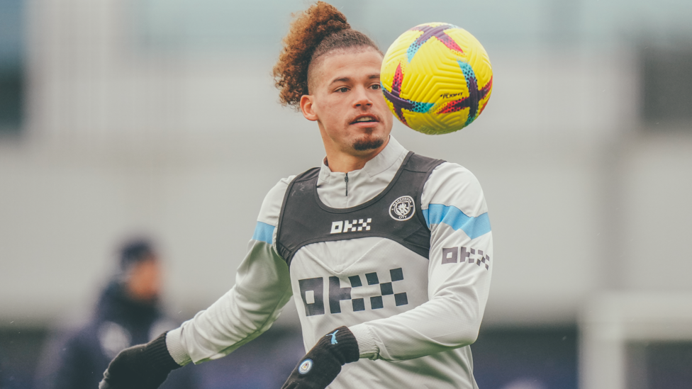 Kalvin Phillips keeps his focus on the ball