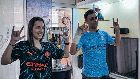 ¡El trofeo de la Champions en casa de Aaroa!