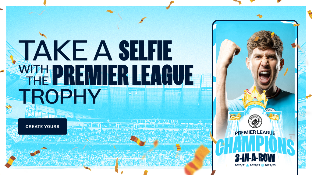 Celebrate three-in-a-row with your own selfie video!