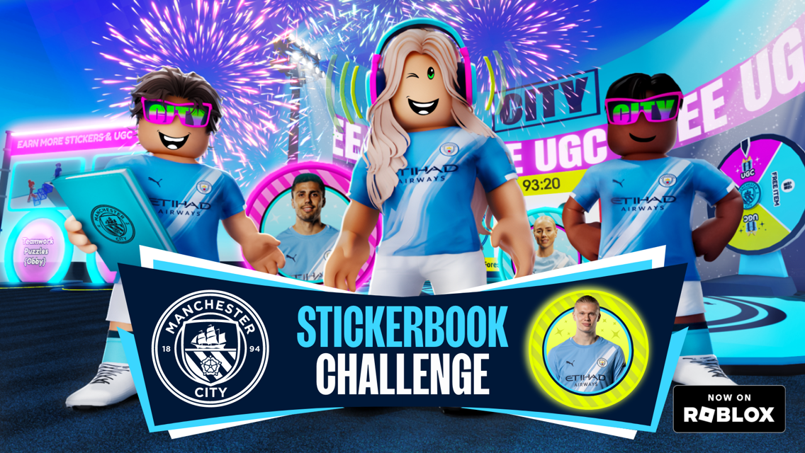 Manchester City launch StickerBook Challenge on Roblox