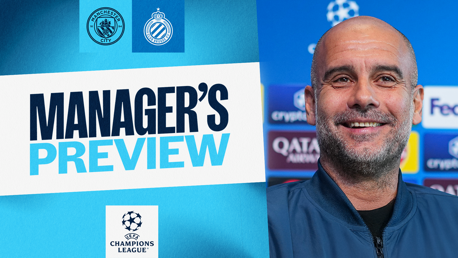 Etihad fans have key role to play against Club Brugge, says Pep