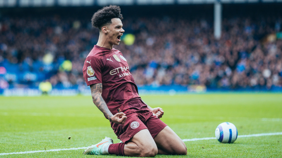 KNEE SLIDE : O'Reilly celebrates after putting us ahead!