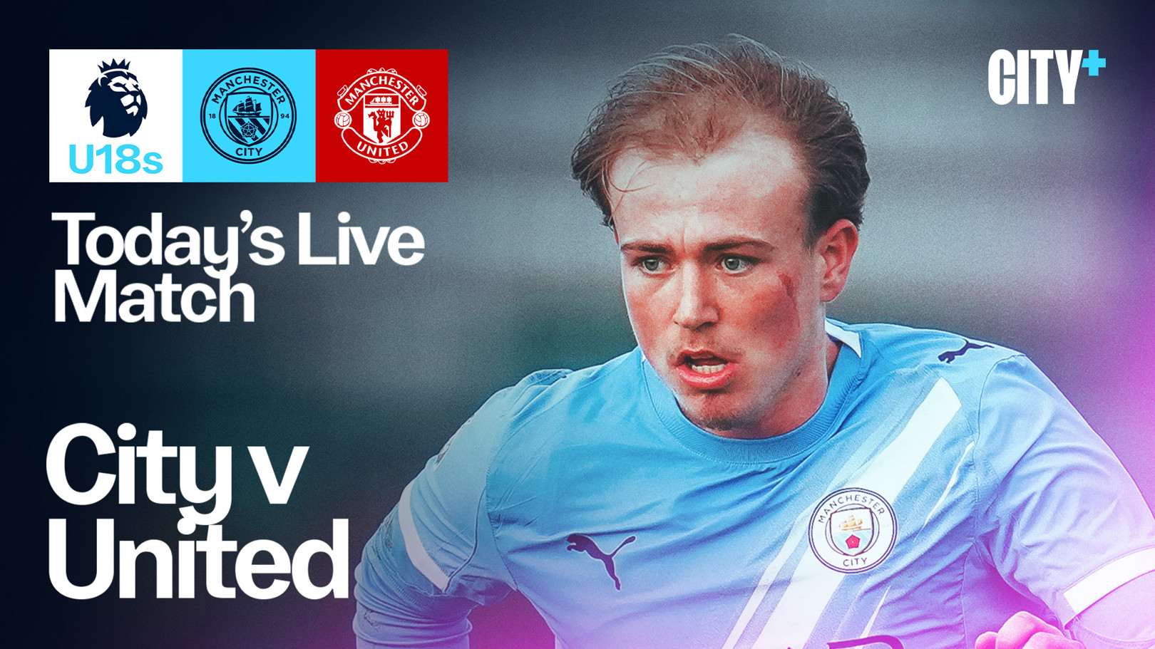 Watch City's Under-18 Premier League North clash with Manchester United live on CITY+ this morning