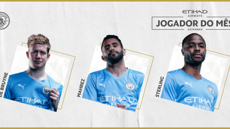 Jogador Etihad do Mês: Votação de Dezembro aberta!