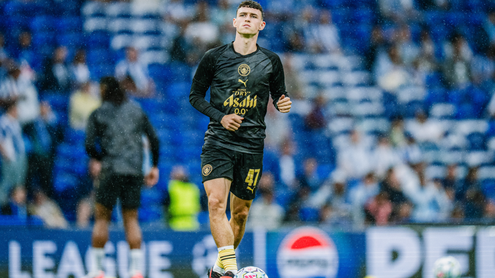 PHIL-ING GOOD : Foden gets in the mood.