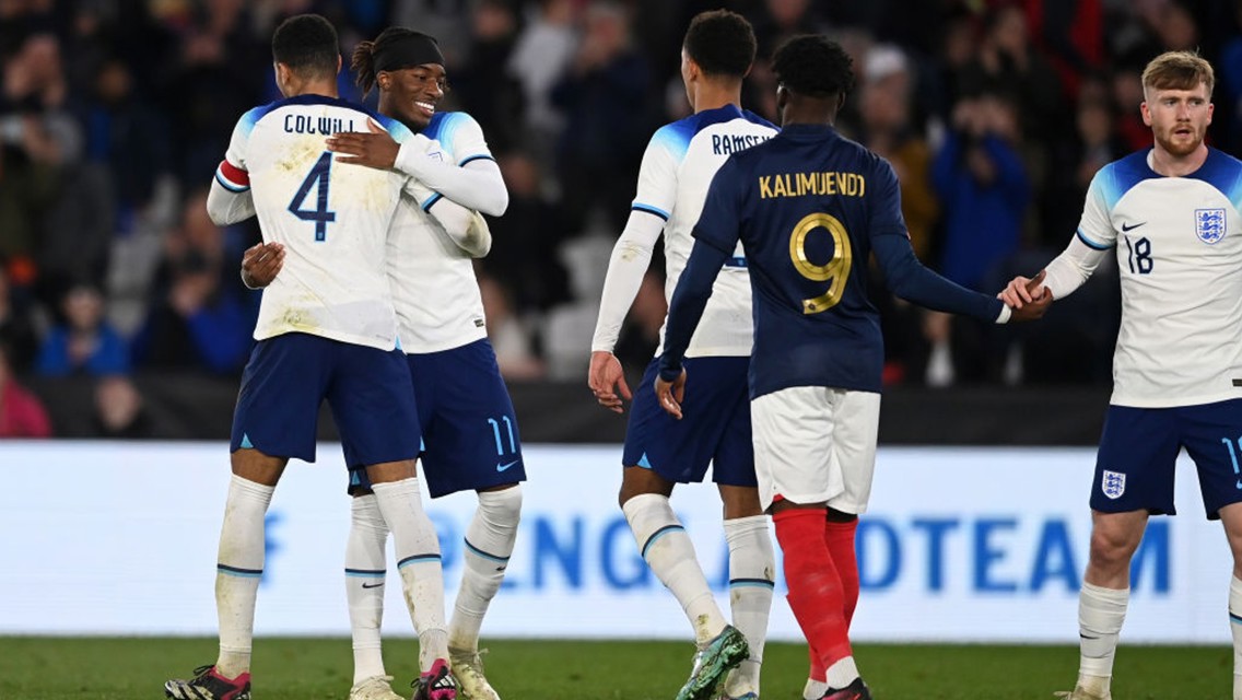 City trio feature as England's Under-21s overpower France