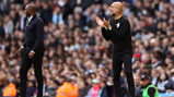PEP TALK: The boss passes on encouragement from the touchline.