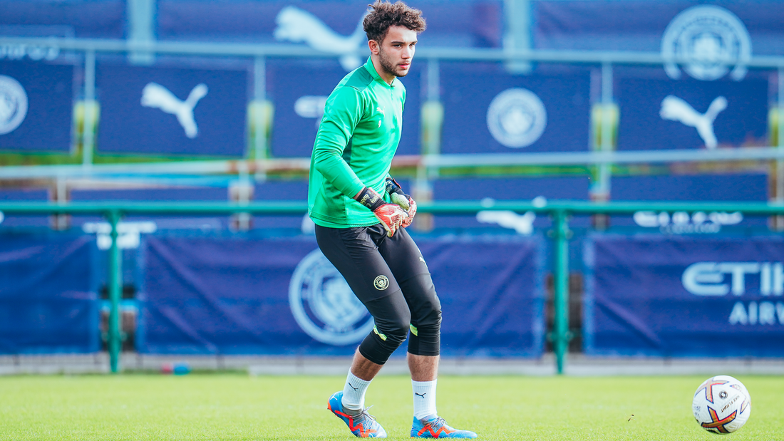 NO. 1: True Grant being put through his paces before kick off