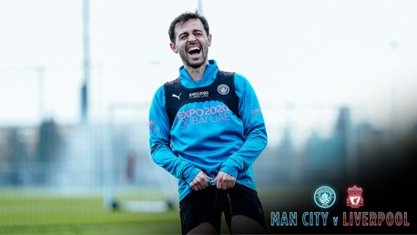 Training: City step up preparations ahead of Liverpool clash