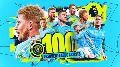 De Bruyne becomes quickest man to 100 Premier League assists