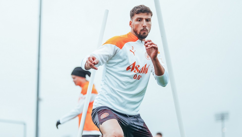 FULLY FOCUSED: As always, Ruben Dias