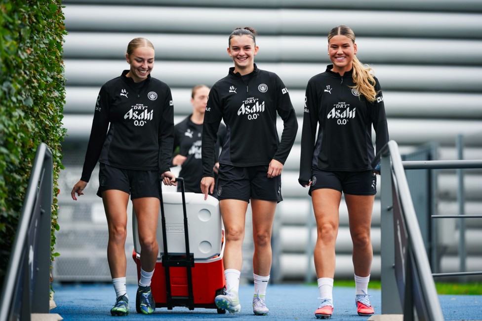 CITY TRIO: Codie Thomas, Lily Murphy and Poppy Pritchard set for the session