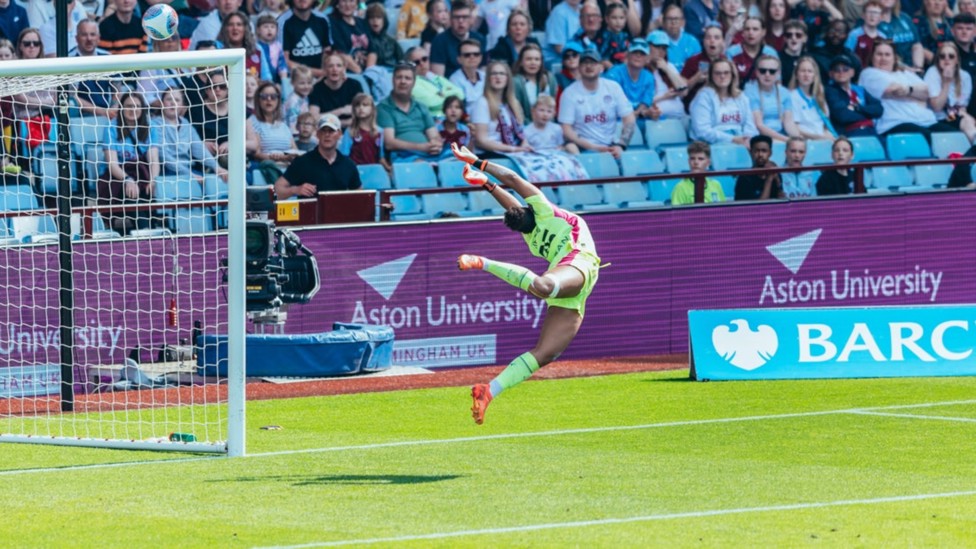 KEEPER KEATING: Covering her goal