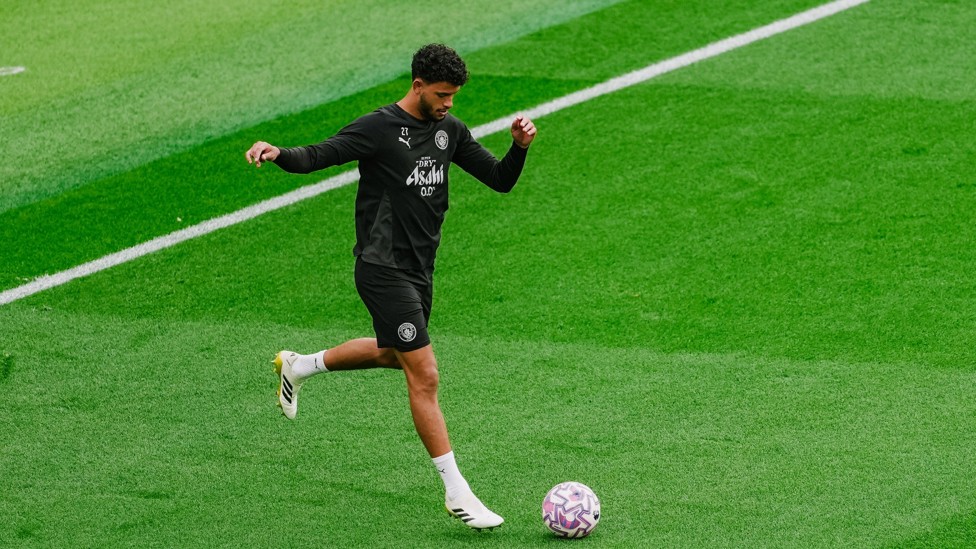 ON THE BALL : Matheus Nunes plays a pass