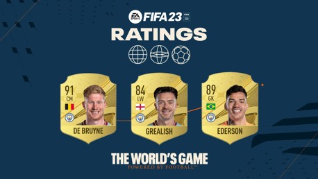City players’ FIFA 23 ratings revealed