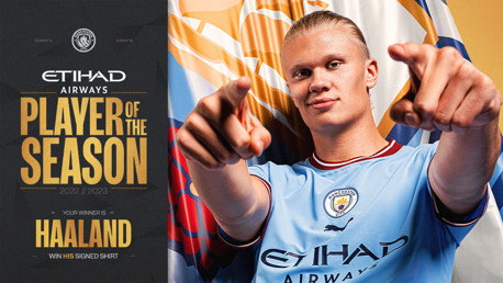 Haaland wins Etihad Player of the Season vote