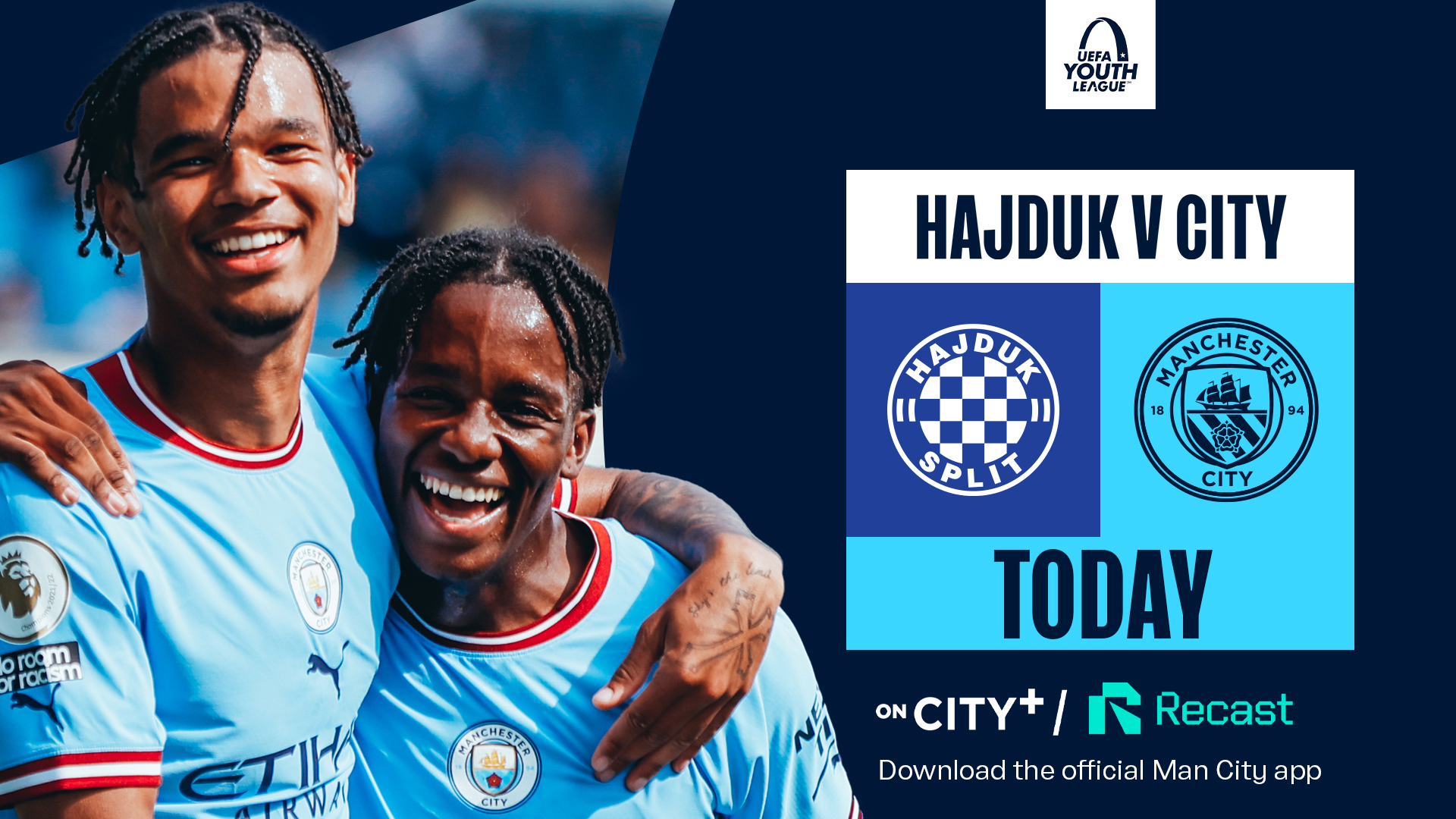 ▶️ HNK Hajduk Split U19 vs Manchester City FC U19 Live Stream & Prediction,  H2H