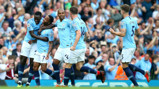 WE ARE CITY: Celebrating Sterling's goal together.
