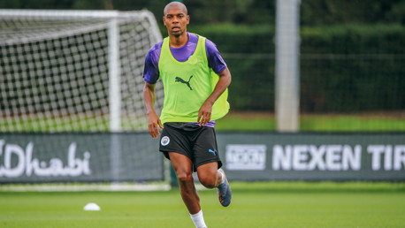 CREATING SPACE: The midfielder dusts off the cobwebs ready for the new season