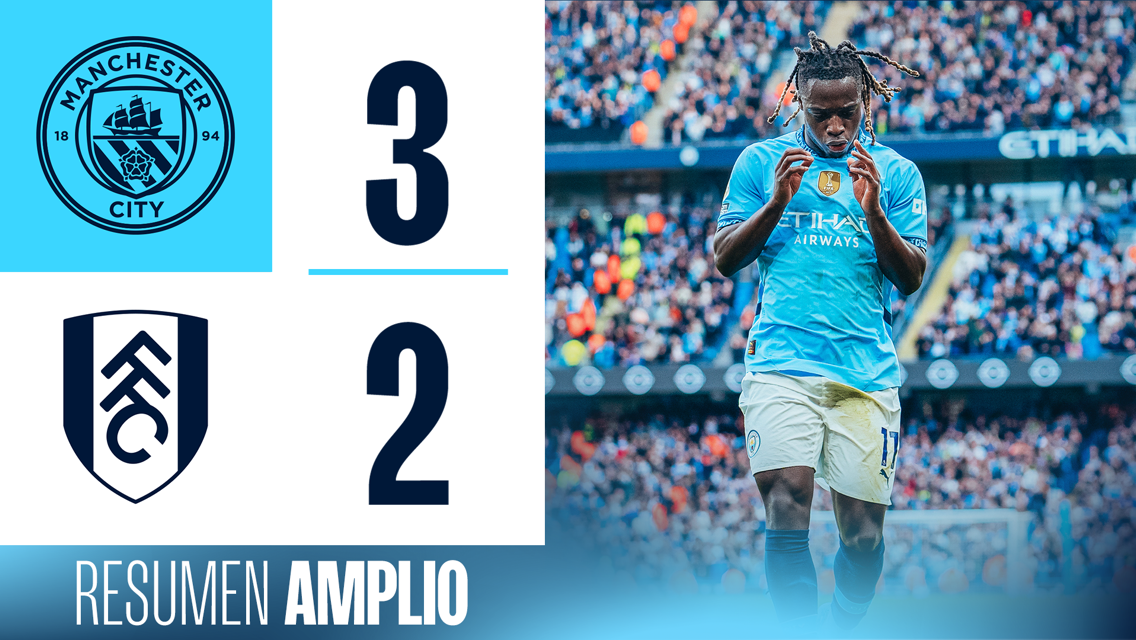 City 3-2 Fulham: resumen amplio